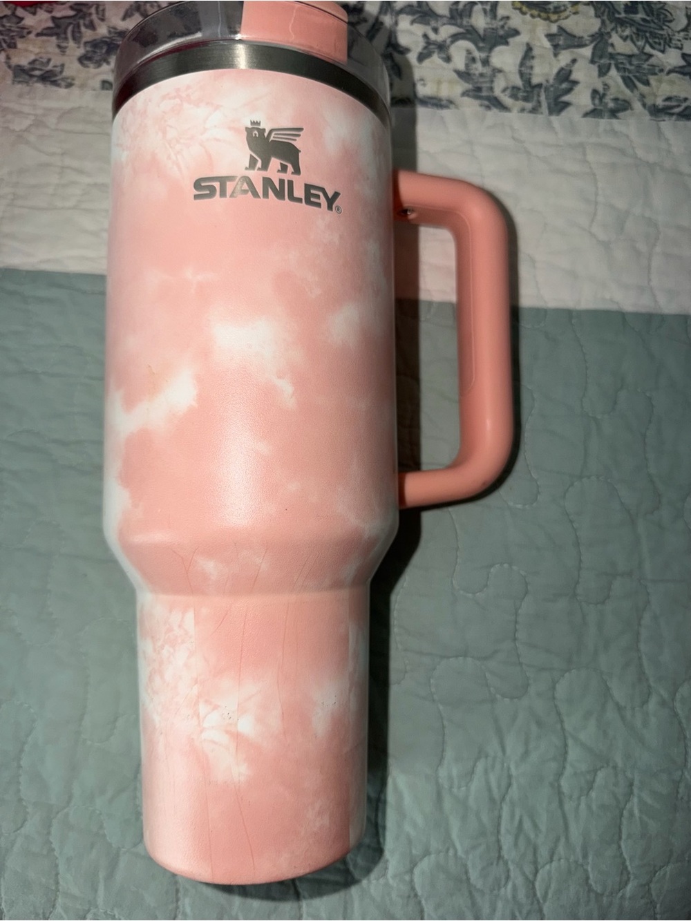 Stanley peach & White Marble 40oz Stanley